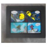 1999 Warner Bros. D.C. Comics Framed Pin Set