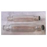 Pair of Vintage Glass Rolling Pins