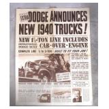 1940 Dodge Illustrated Truck News
