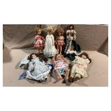 7pc Vtg Dolls w/Shirley Temple