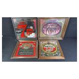 4pc Beer Advertising Mirrors