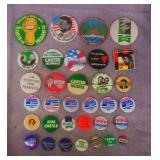 33pc 1940-1996 Presidential Campaign Pins Lot