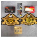 Harley Davidson Patches/Pins/Playing Cards Lot