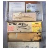 Vintage/Modern Era Balsa Wood Airplane Model Kits