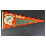 1972-73 Miami Dolphins World Champions Pennant