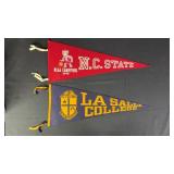 College Pennants w/ 1974 N.C. State Champions