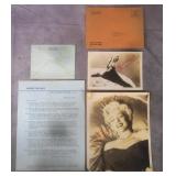Helen Keller/Marilyn Monroe Secreterial Signed Lot