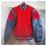 1950's Leather/Wool High School Varsity Jacket