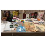 50+pc Vtg Mixed Sports Books & Ephemera