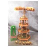 German Wood Christmas Pyramid Nativity Display