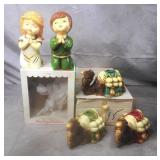 1960's Japan Camel Candleholders/Kneeling Children