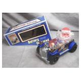 Battery Operated Santa Claus Musical Car
