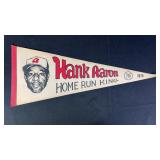 1974 Hank Aaron Home Run King Pennant