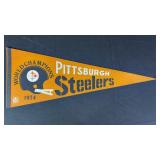 1974 Pittsburgh Steelers World Champions Pennant