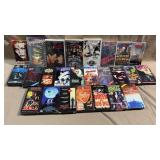 25pc Vtg Horror & Sci-Fi VHS Cassette Tapes