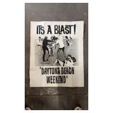 Vintage Daytona Beach Weekend Poster