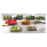 1950's-1960's Japanese Tin Friction Vehicles Lot