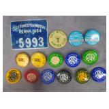 Vintage PA Fishing/Hunting Licenses & Pins