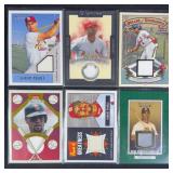 6pc Albert Pujols Memorabilia Relic Cards