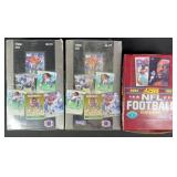 1991 Fleer & Score Football Pack Boxes