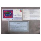 1997 Bob Gibson Signed Bull's Eye Cachet