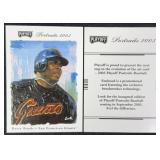 2003 Playoff Portraits #29 Barry Bonds Promo Card