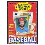 1983 Fleer Baseball Wax Pack Box