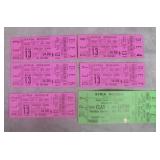 6pc 1963/1965 Cassius Clay Boxing Tickets Lot