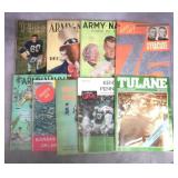 9pc 1961-1978 College Football Programs Lot