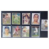 9pc 1957 Topps Baseball Cards w/ HOF
