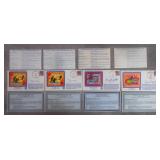 4pc Baseball Players Signed Bull's Eye Cachets