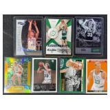 7pc Larry Bird Basketball Cards w/ Serial #