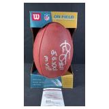 Phil Simms SB XXI MVP Signed Football w/ JSA COA
