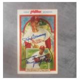 Jim Bunning/Tony Taylor Signed Phillies Postcard