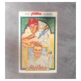 Del Ennis Signed Phillies Moments Postcard