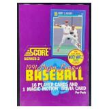 1991 Score Series 2 Baseball Pack Box
