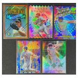 5pc Mark McGwire Refractor Baseball Cards