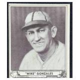 1940 Play Ball Mike Gonzales Baseball Card