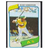 1980 Topps #482 Rickey Henderson Rookie Card