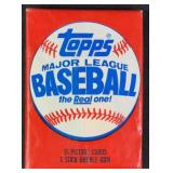 1985 Topps Baseball No Date Error Wax Pack