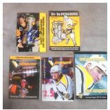 Mario Lemieux Signed Pittsburgh Penguins Schedule