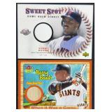 2001-02 Barry Bonds Memorabilia Relic Cards