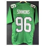 Clyde Simmons HOF Signed Eagles Football Jersey