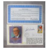 1991 John Wooden Signed Gateway Cachet