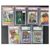 7pc Graded Star & HOF Player RC Sports Cards