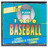 1990 Fleer Baseball Cello Pack Box