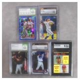 5pc 2020-2022 CSG/SGC Graded Rookie Baseball Cards