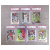 7pc 2014-2021 PSA Graded Rookie Baseball Cards
