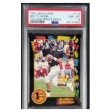 PSA 8 1991 Wild Card #119 Brett Farve Draft Picks