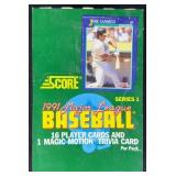 Sealed 1991 Score Baseball Pack Box